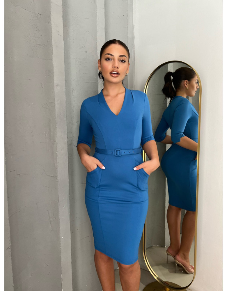 CLEO COBALT DRESS