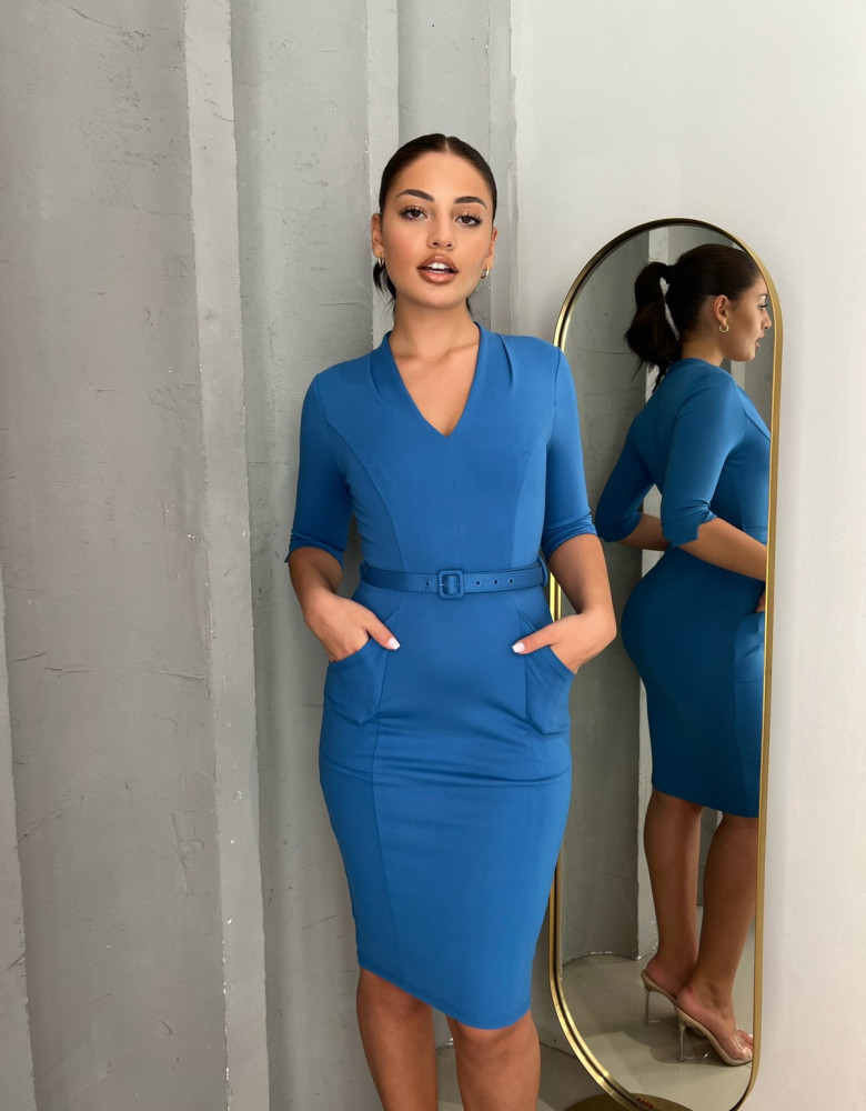 CLEO COBALT DRESS