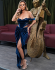 QUINTESSA TEAL LACE DRESS