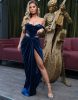 QUINTESSA TEAL LACE DRESS