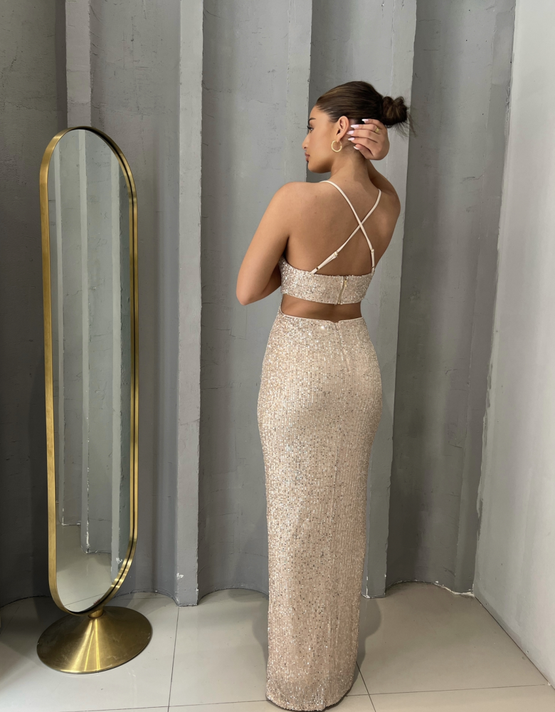 HANA ROSE GOLD DRESS