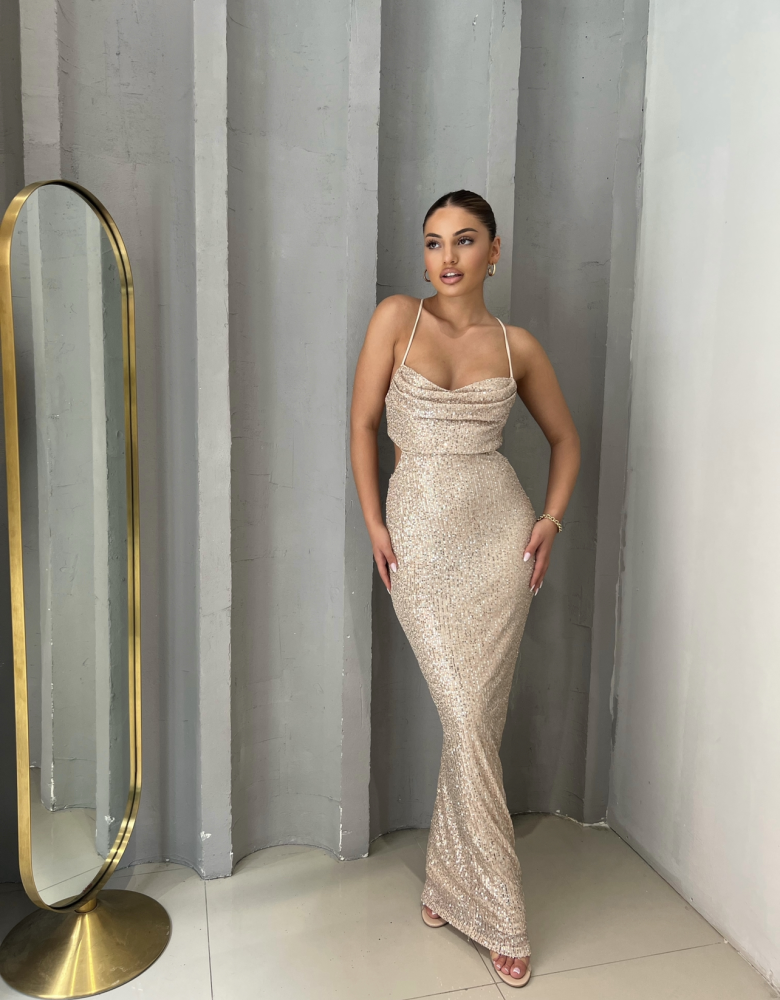 HANA ROSE GOLD DRESS