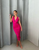 DAPHNE FUCHSIA DRESS