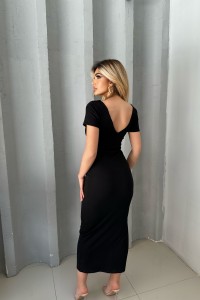 FLORA BLACK DRESS