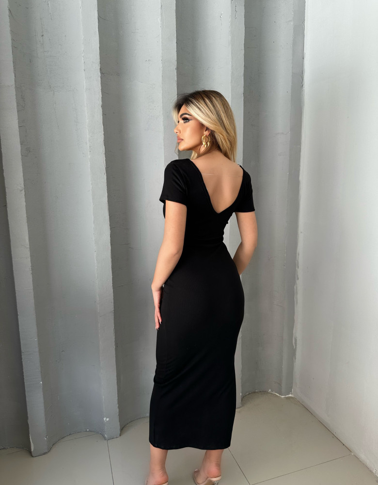 FLORA BLACK DRESS