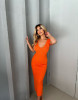 FLORA ORANGE DRESS