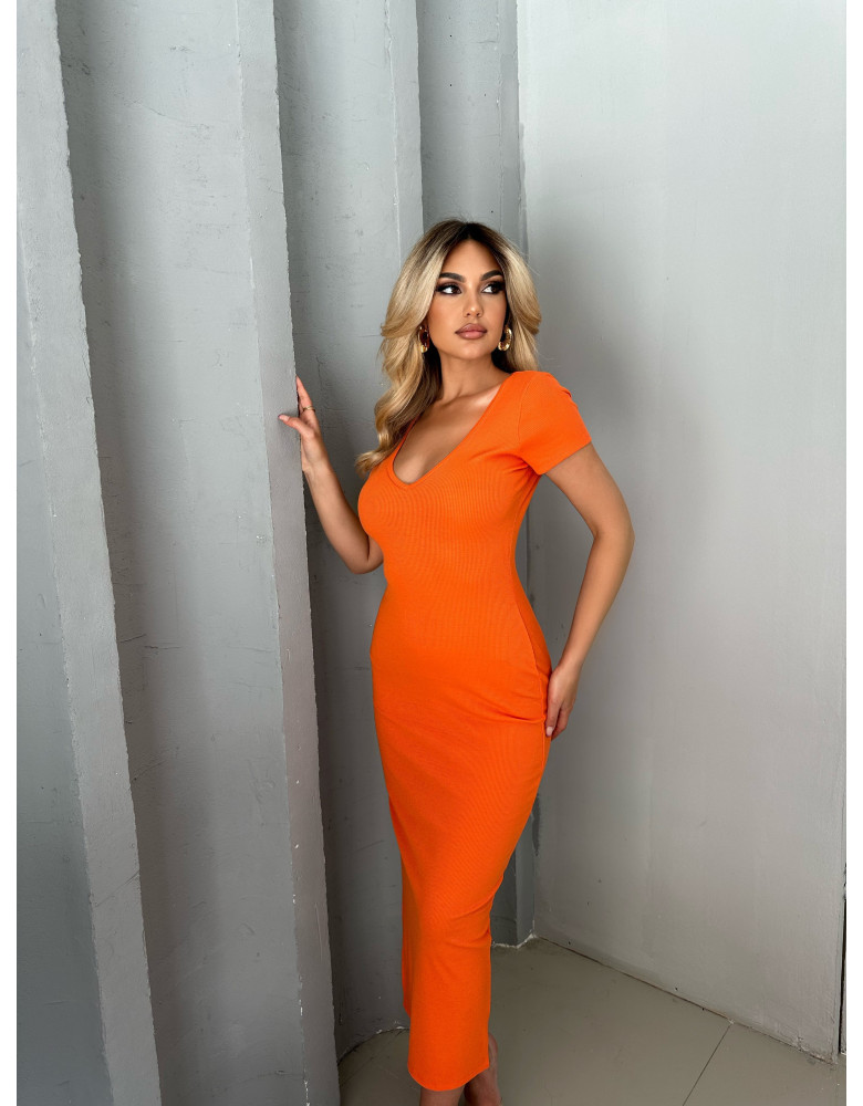 FLORA ORANGE DRESS