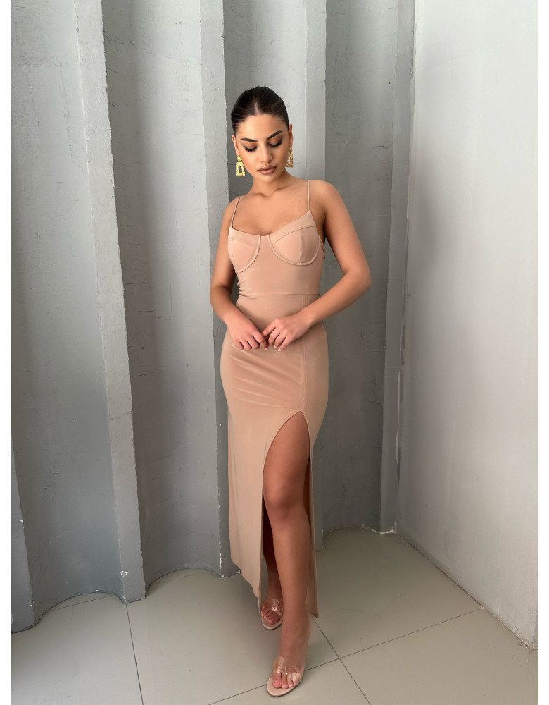 ELIA TAUPE DRESS