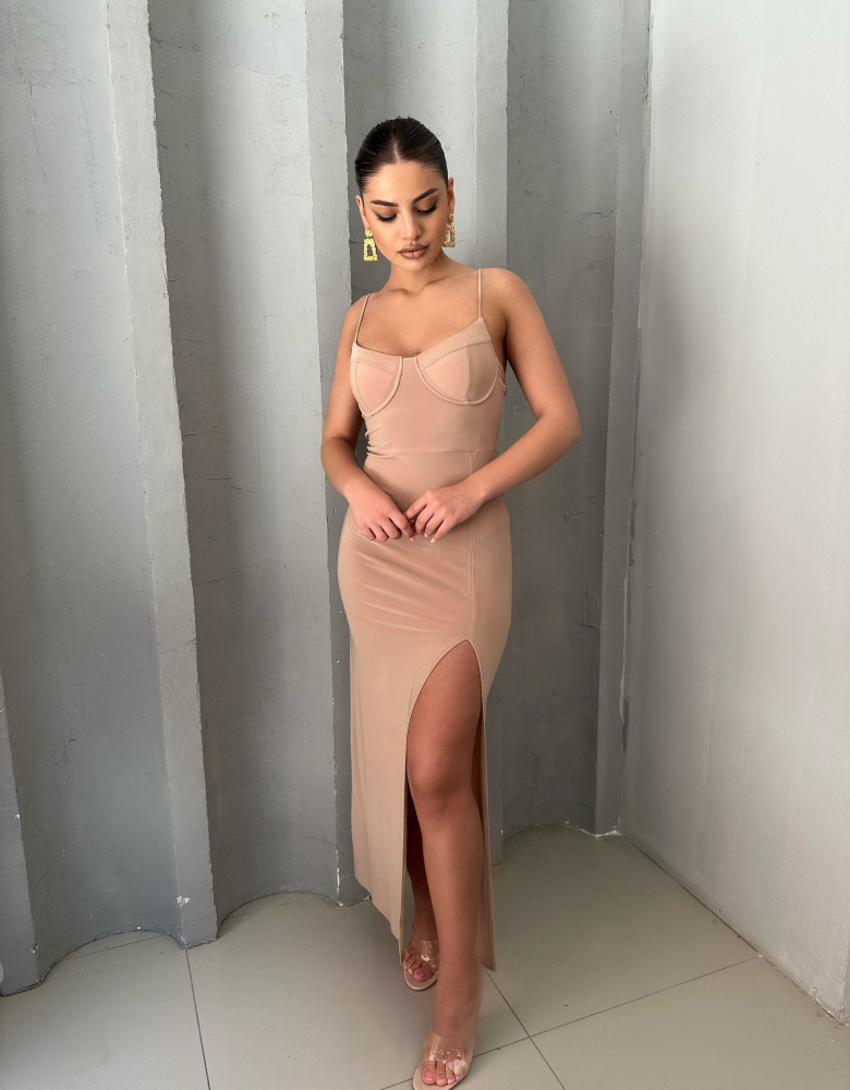 ELIA TAUPE DRESS