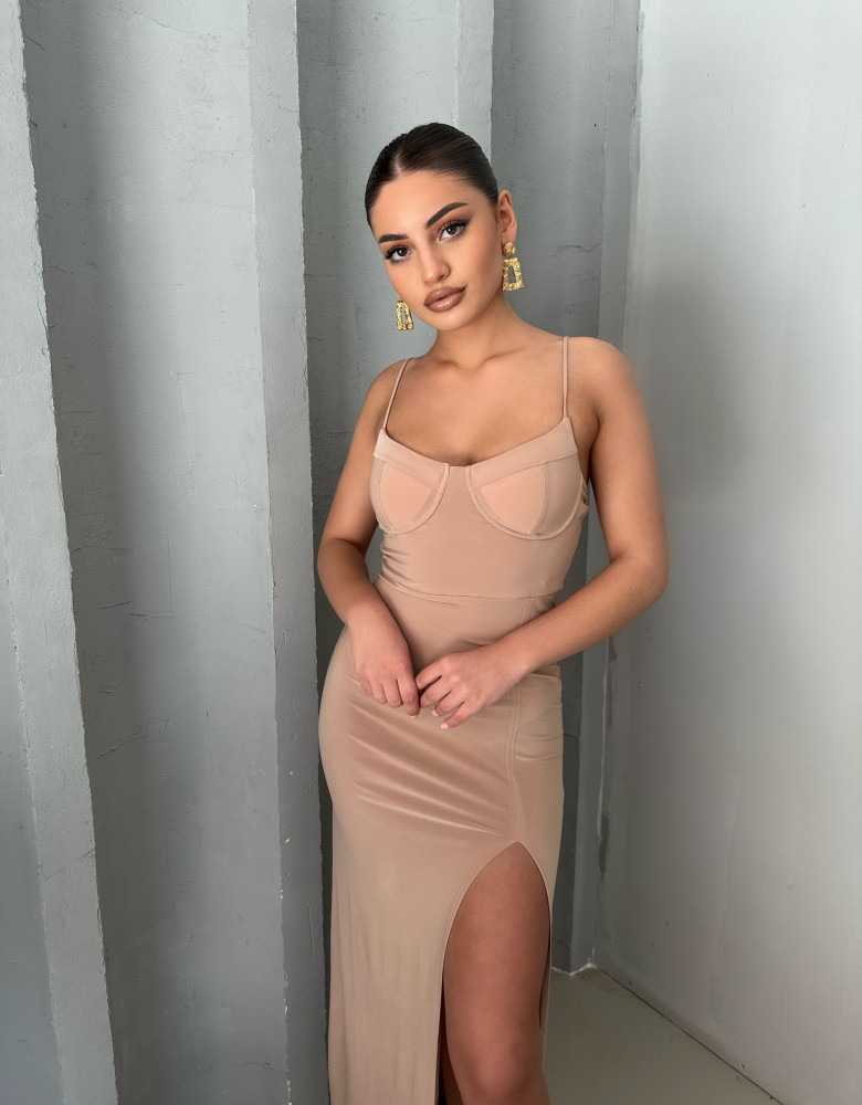 ELIA TAUPE DRESS