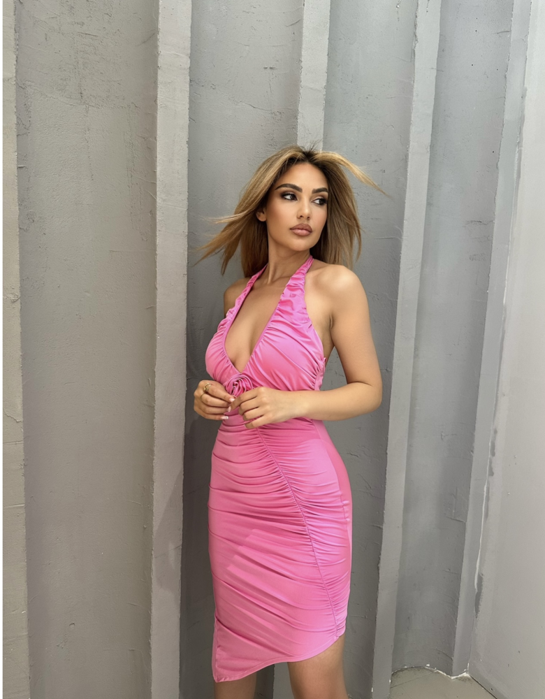 ALIVIA BUBBLE GUM DRESS