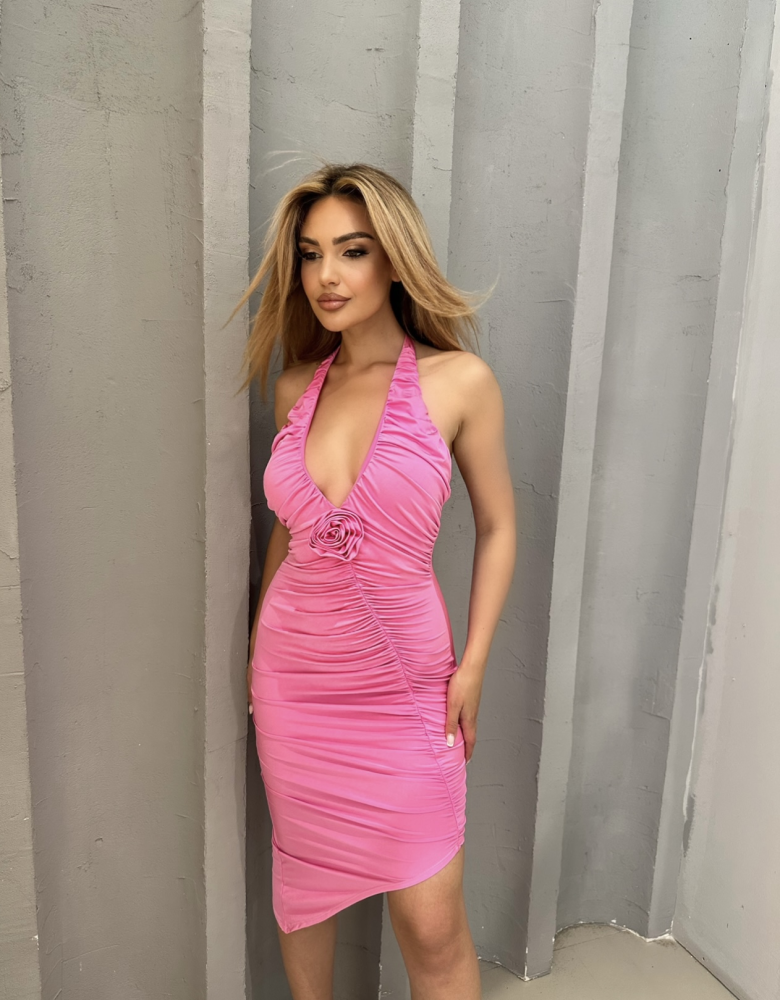 ALIVIA BUBBLE GUM DRESS