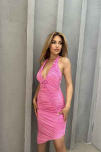 ALIVIA BUBBLE GUM DRESS