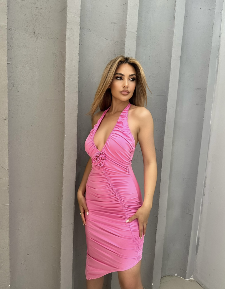 ALIVIA BUBBLE GUM DRESS