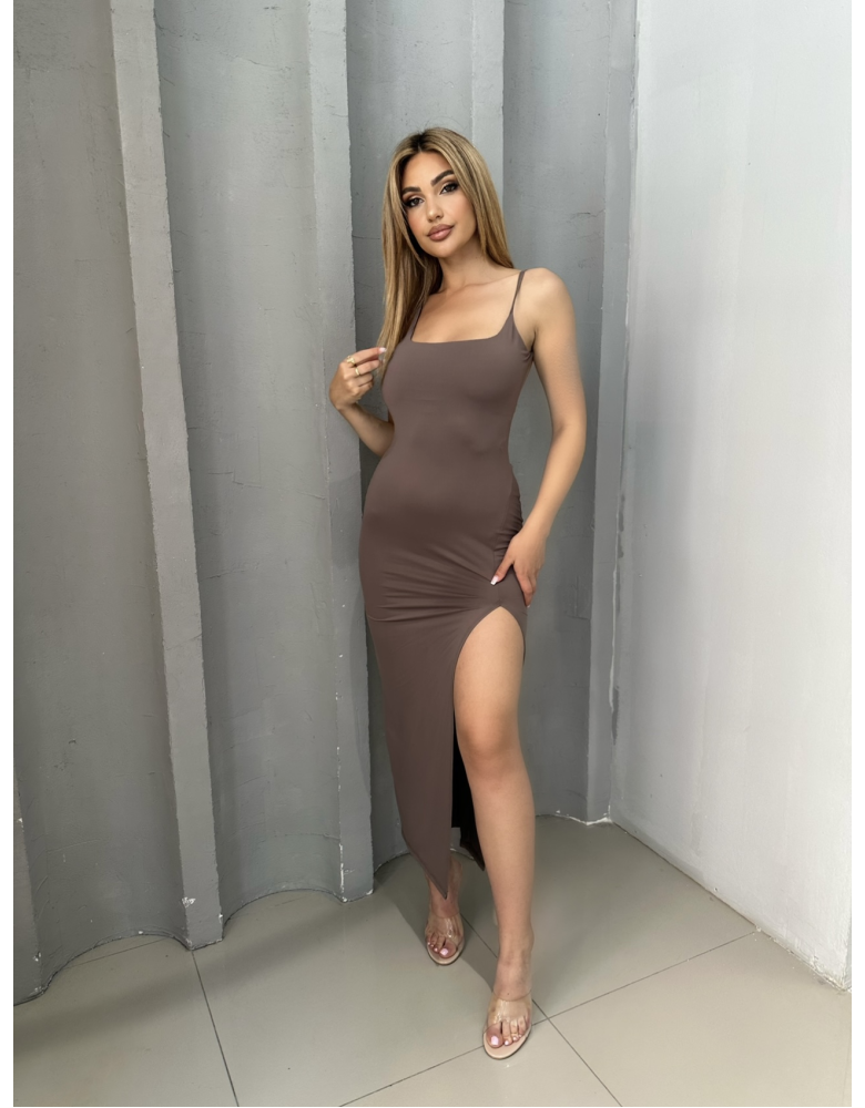 VIVIANA MOCHA DRESS