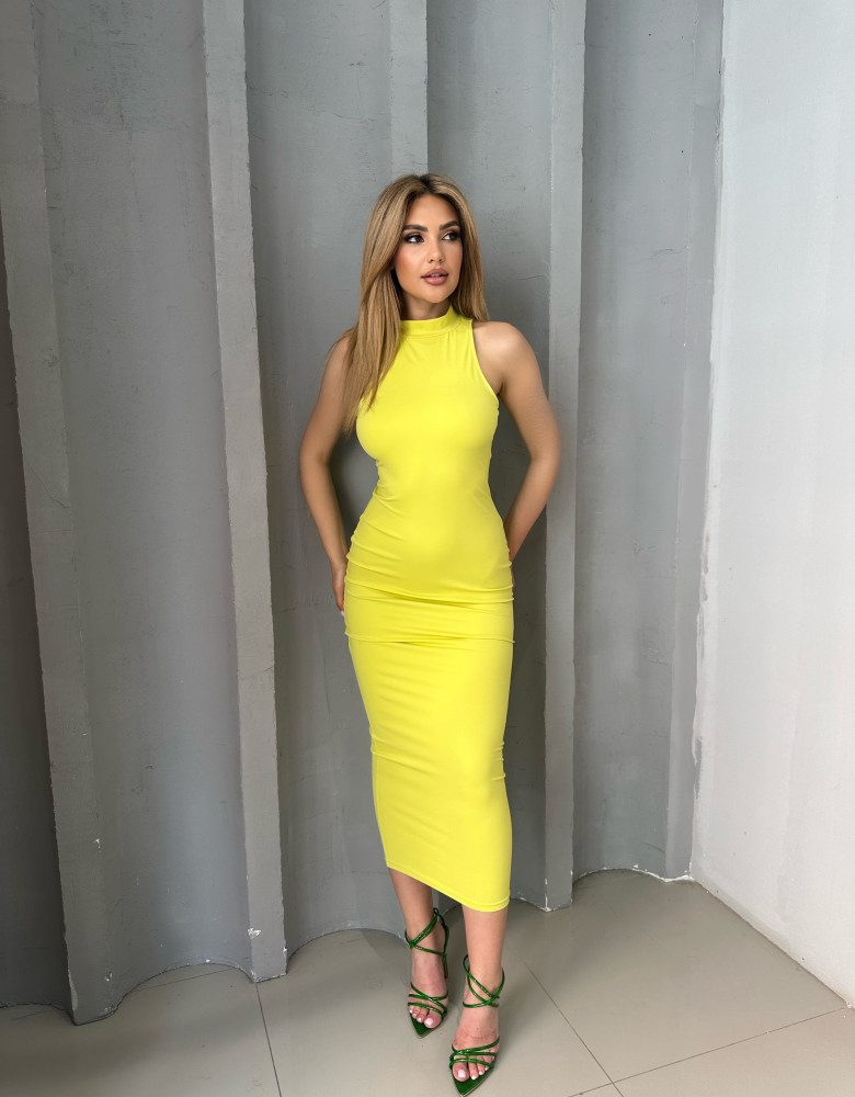 EMORY LIME DRESS