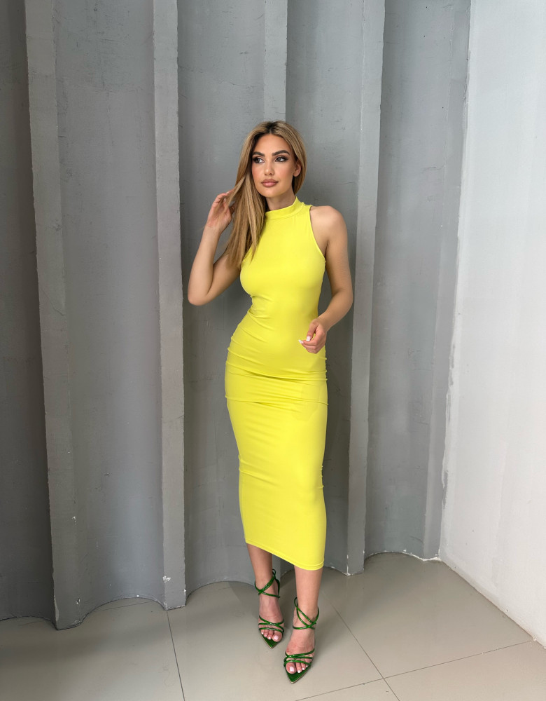 EMORY LIME DRESS