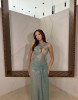 BEADED LIGHT GREEN DRESS