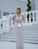 WHITE DRESS WITH GEMS