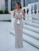 WHITE DRESS WITH GEMS