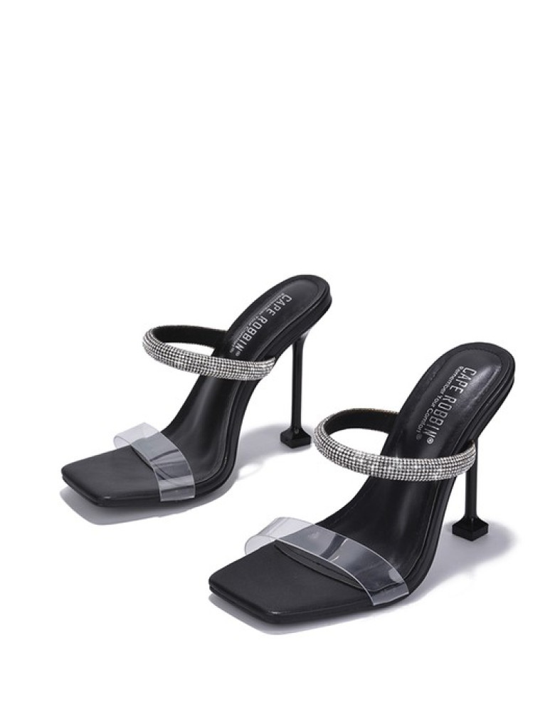 MERDE BLACK HEELS
