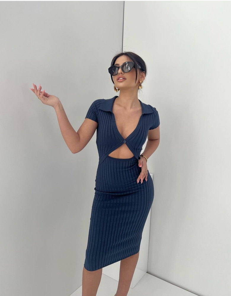 ALAIA DARK BLUE DRESS
