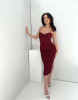 MAIA BURGUNDY DRESS