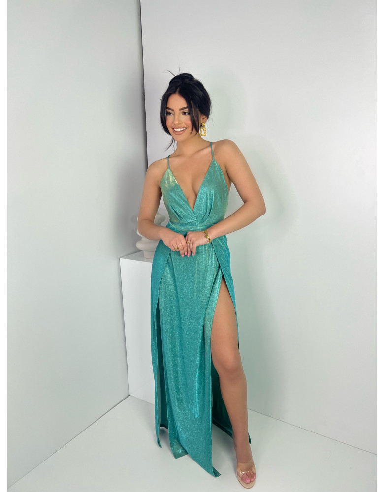 NORAH AQUA DRESS