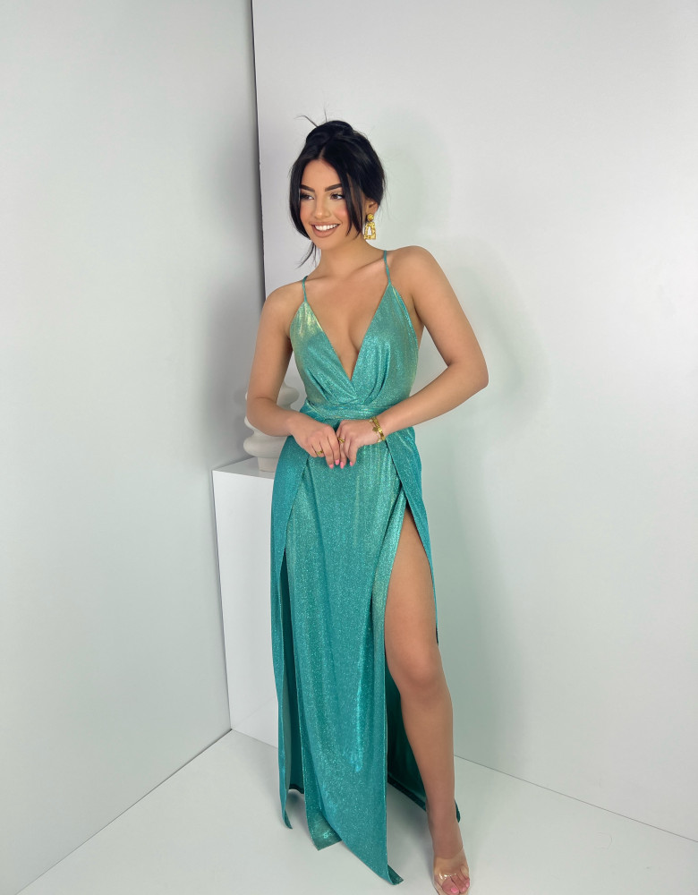 NORAH AQUA DRESS