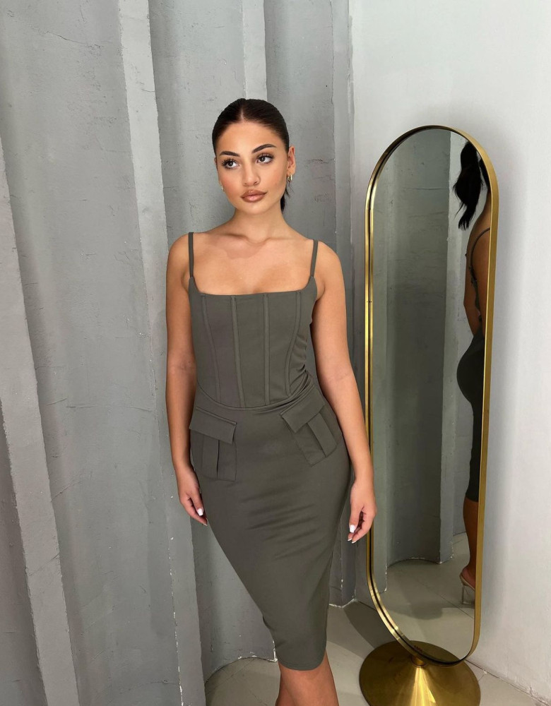 JESSIE OLIVE GREY DRESS