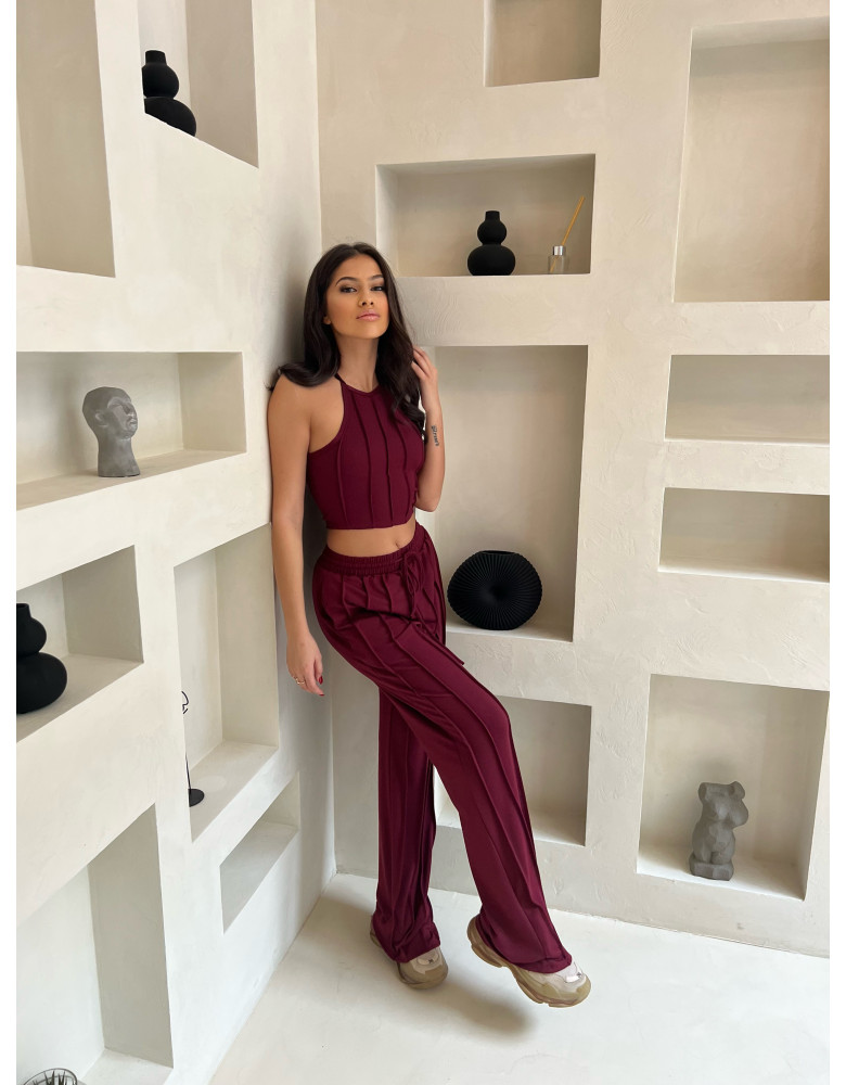 BURGUNDY TRACKSUIT