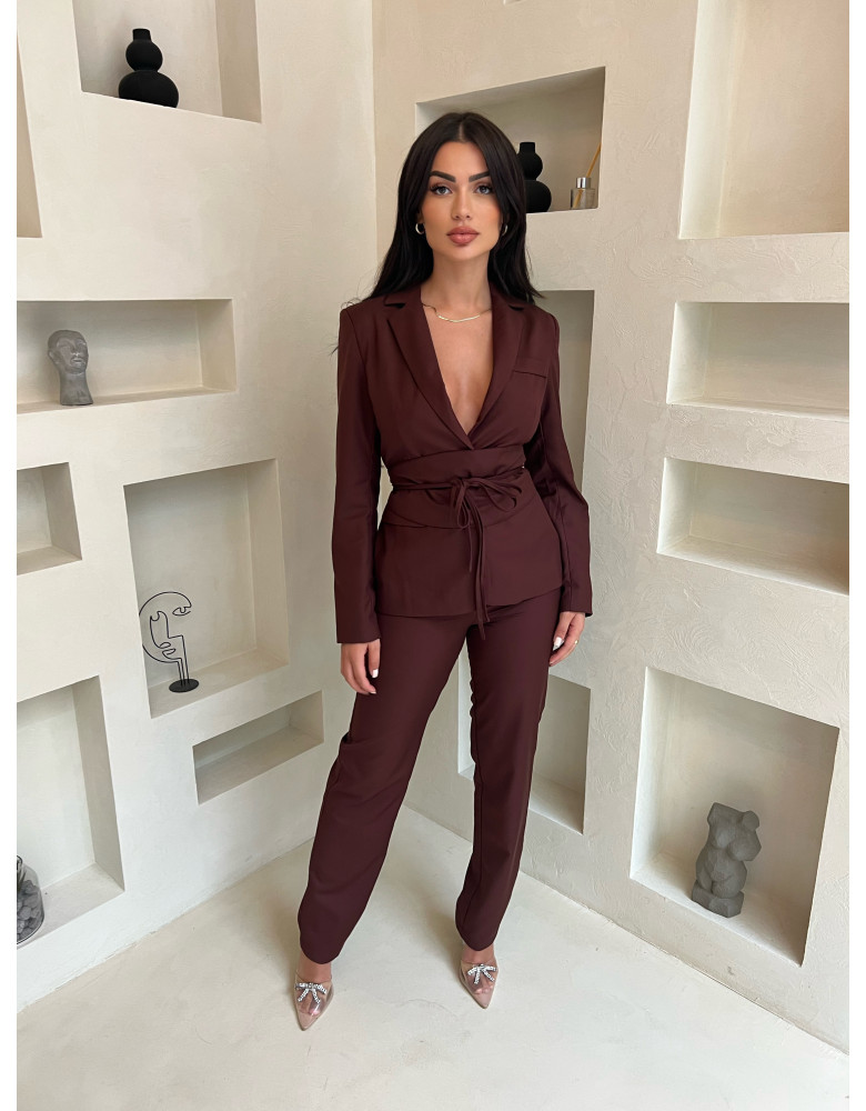 SOLID DARK BROWN SET