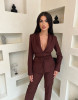 SOLID DARK BROWN SET