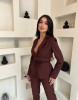 SOLID DARK BROWN SET