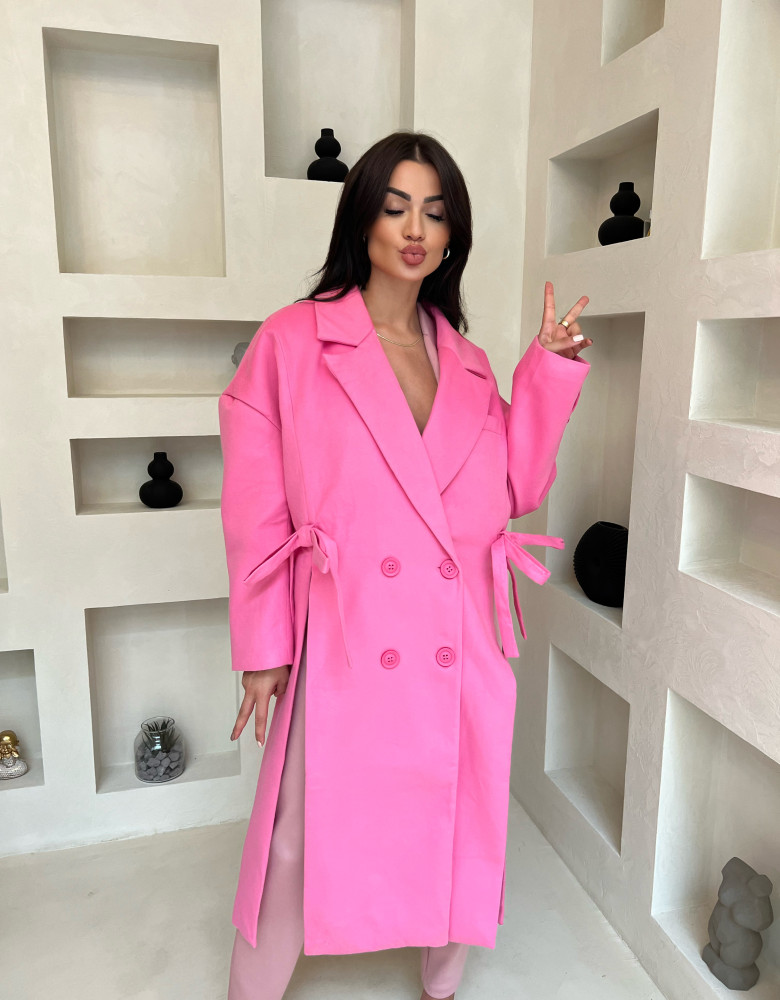 OVERSIZED PINK COAT