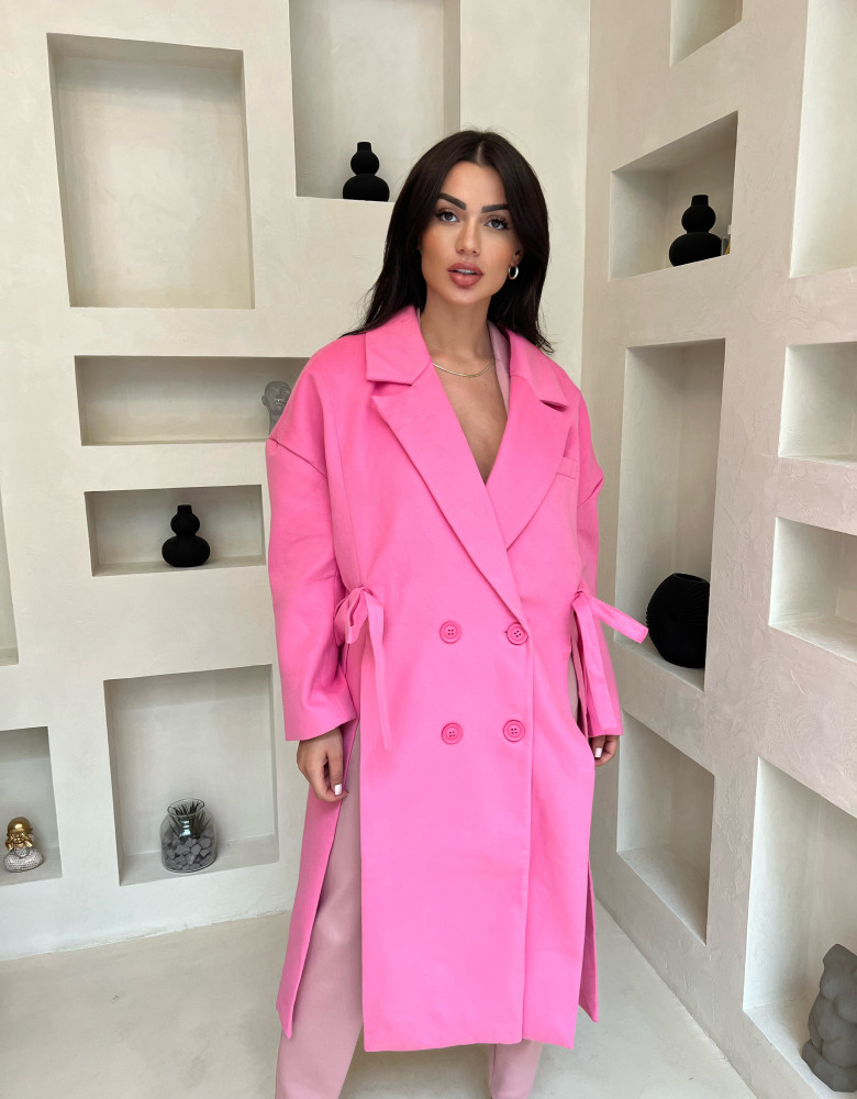 OVERSIZED PINK COAT
