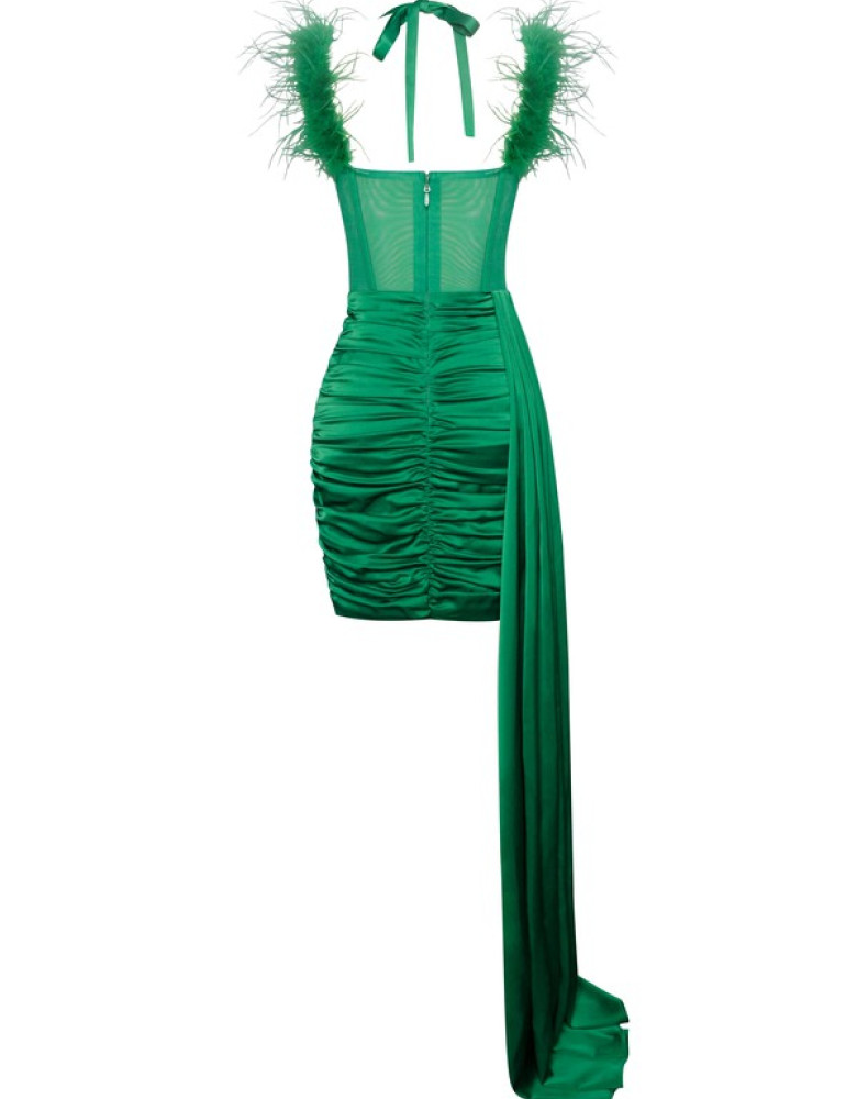 WILMA EMERALD GREEN DRESS