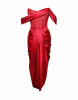 STELA BURGUNDY DRESS