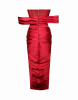 STELA BURGUNDY DRESS
