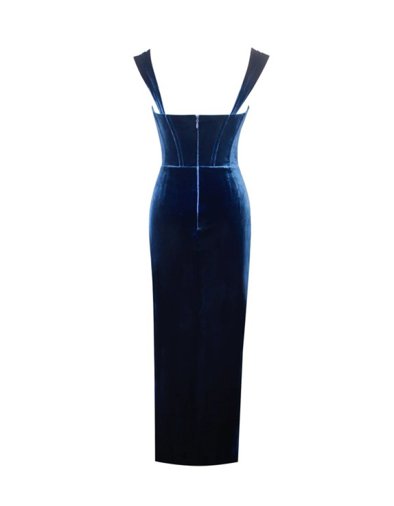 ODILIA TEAL LACE DRESS