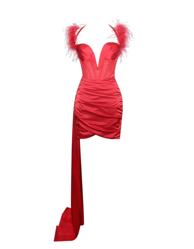 WILMA RED DRESS