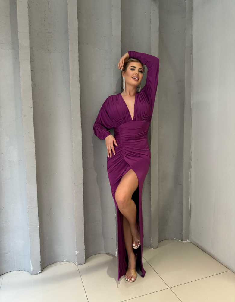 ELIANA MAGENTA DRESS