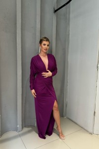 ELIANA MAGENTA DRESS