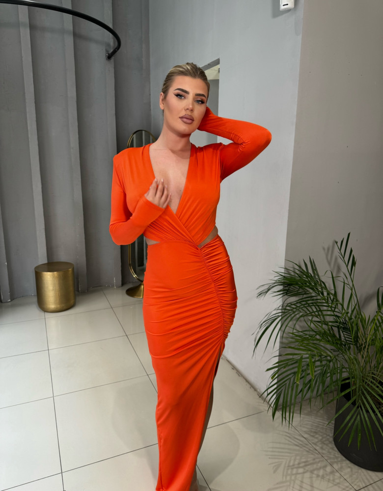 ELENA ORANGE DRESS