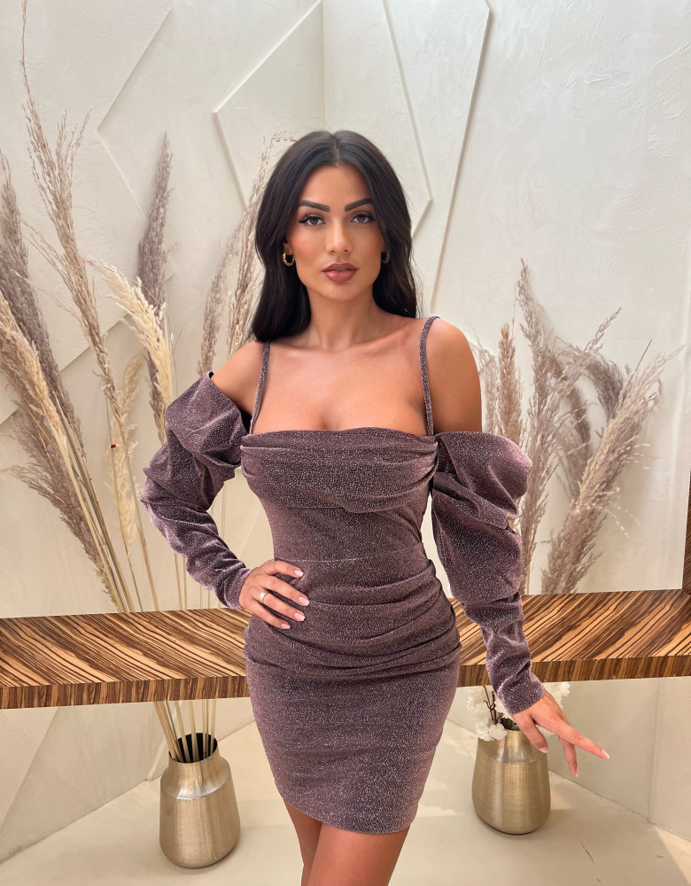YULISA ROSE GOLD DRESS