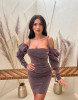 YULISA ROSE GOLD DRESS
