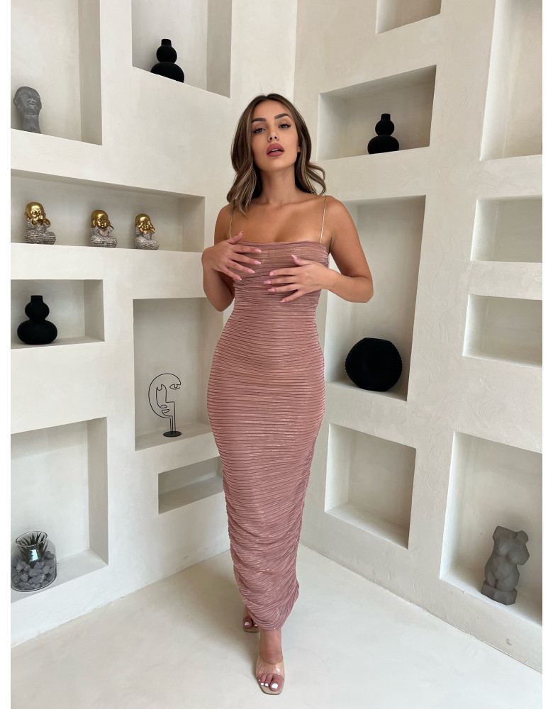 THE GLINT ROSE GOLD DRESS