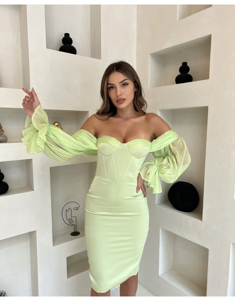 LYDIA LIME DRESS