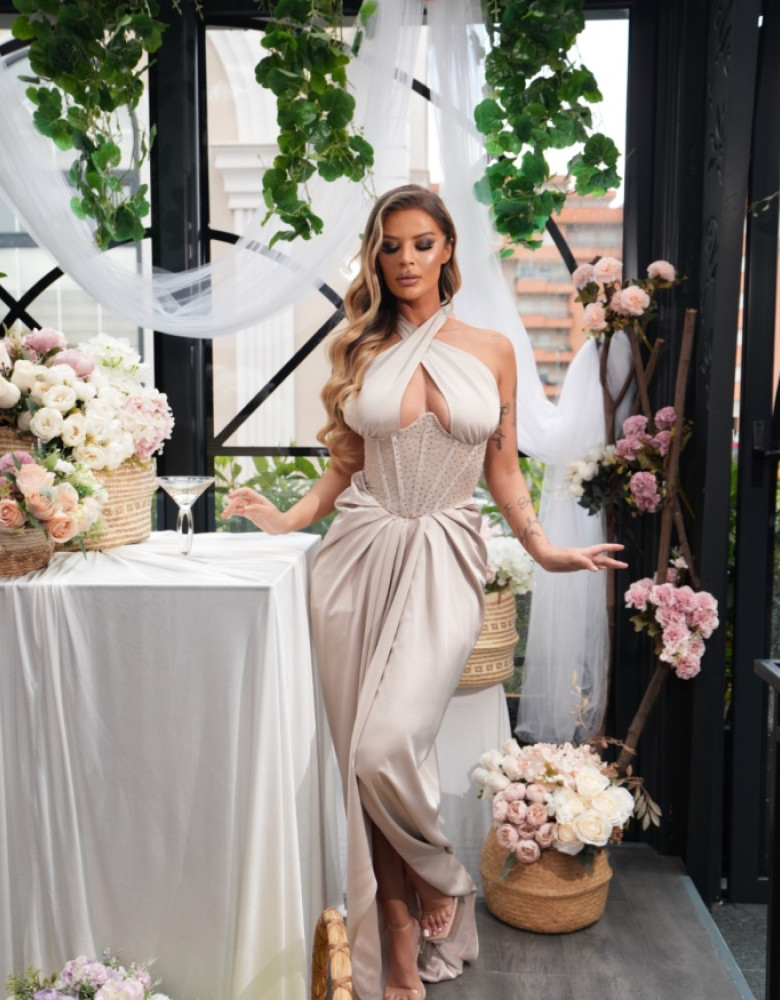 NOEMIE CHAMPAGNE DRESS