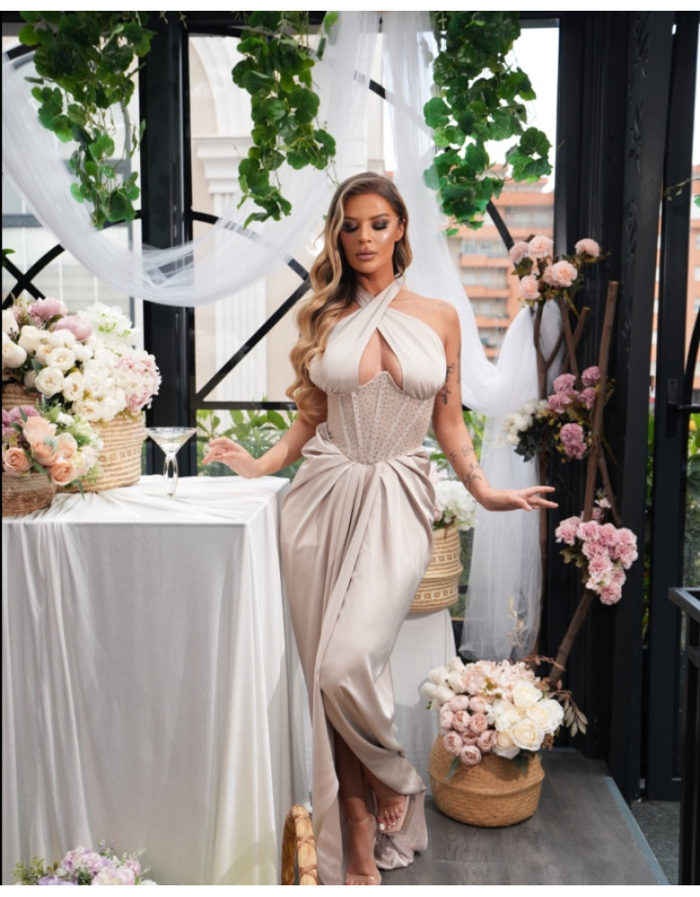 NOEMIE CHAMPAGNE DRESS